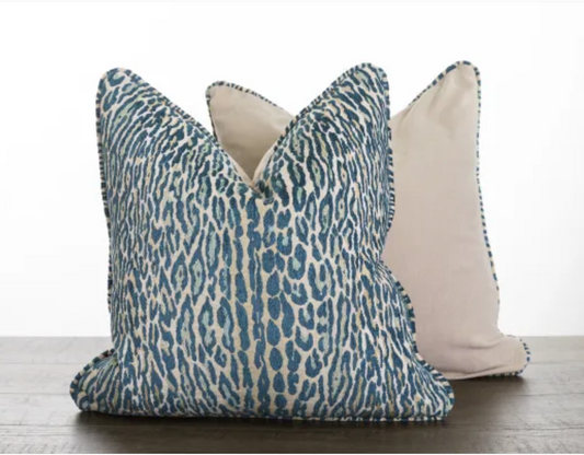 PAIR Wesley Manc Katswell Cerulean Pillows