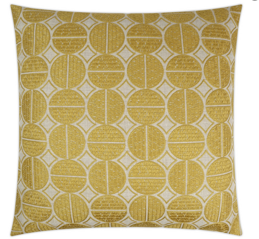 Mustard Medallion Pillow 24x24