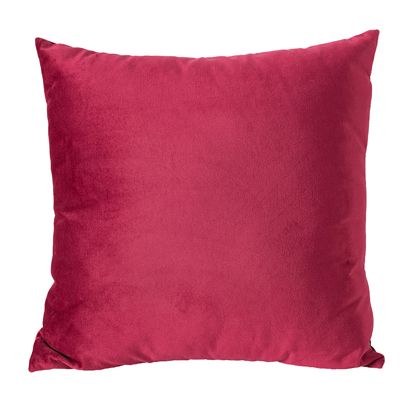 Velvet Pillow Red 18x18