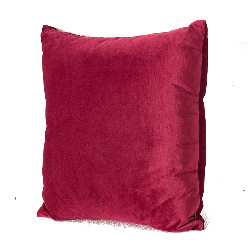 Velvet Pillow Red 18x18