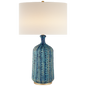 Culloden Table Lamp Aqua 32.5"H