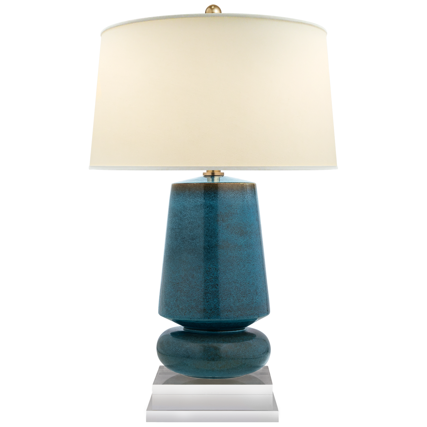 Parisienne Lamp Aqua SM 28.75"h