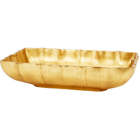 Ogee Edge Rect. Gold Bowl 24x15