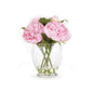 Peony Arrgmt in Vase Pink 9"