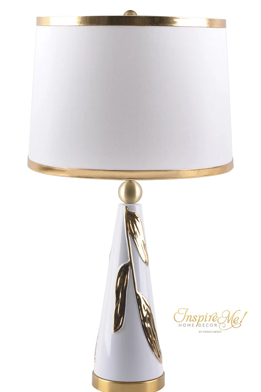 Vine Lamp White 27"