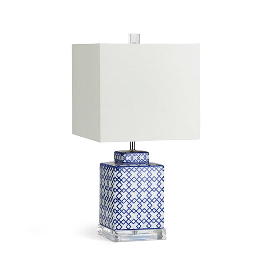 Fretwork SQ Lamp Blue SM 20"