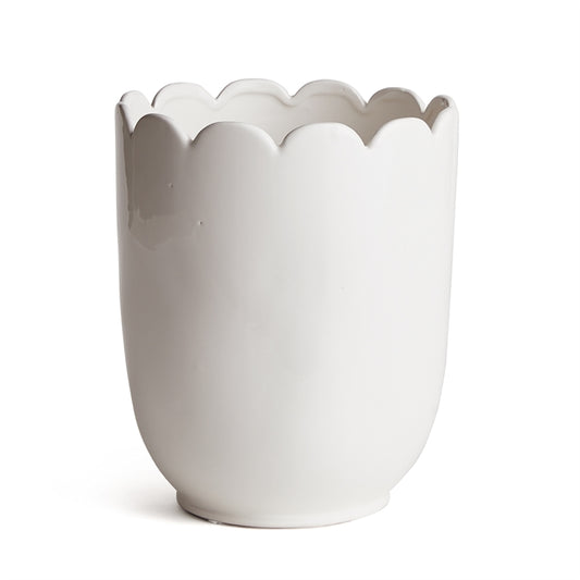 Mirabelle Scalloped Cachepot 10"